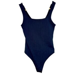 Abercrombie & Fitch Soft AF Black Sleeveless Shapewear Bodysuit Womens Size XS